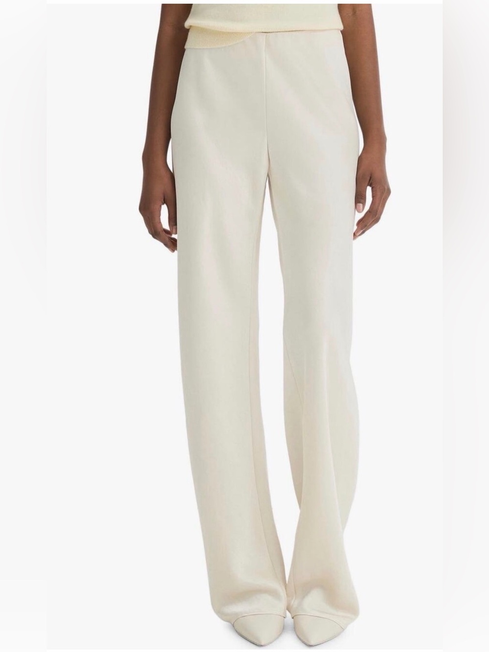 Vince Satin Bias Pant Crème
